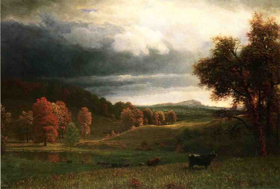 Albert Bierstadt Autumn Landscape The Catskills